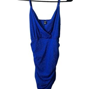 SHEIN Sparkling Blue Mini Dress